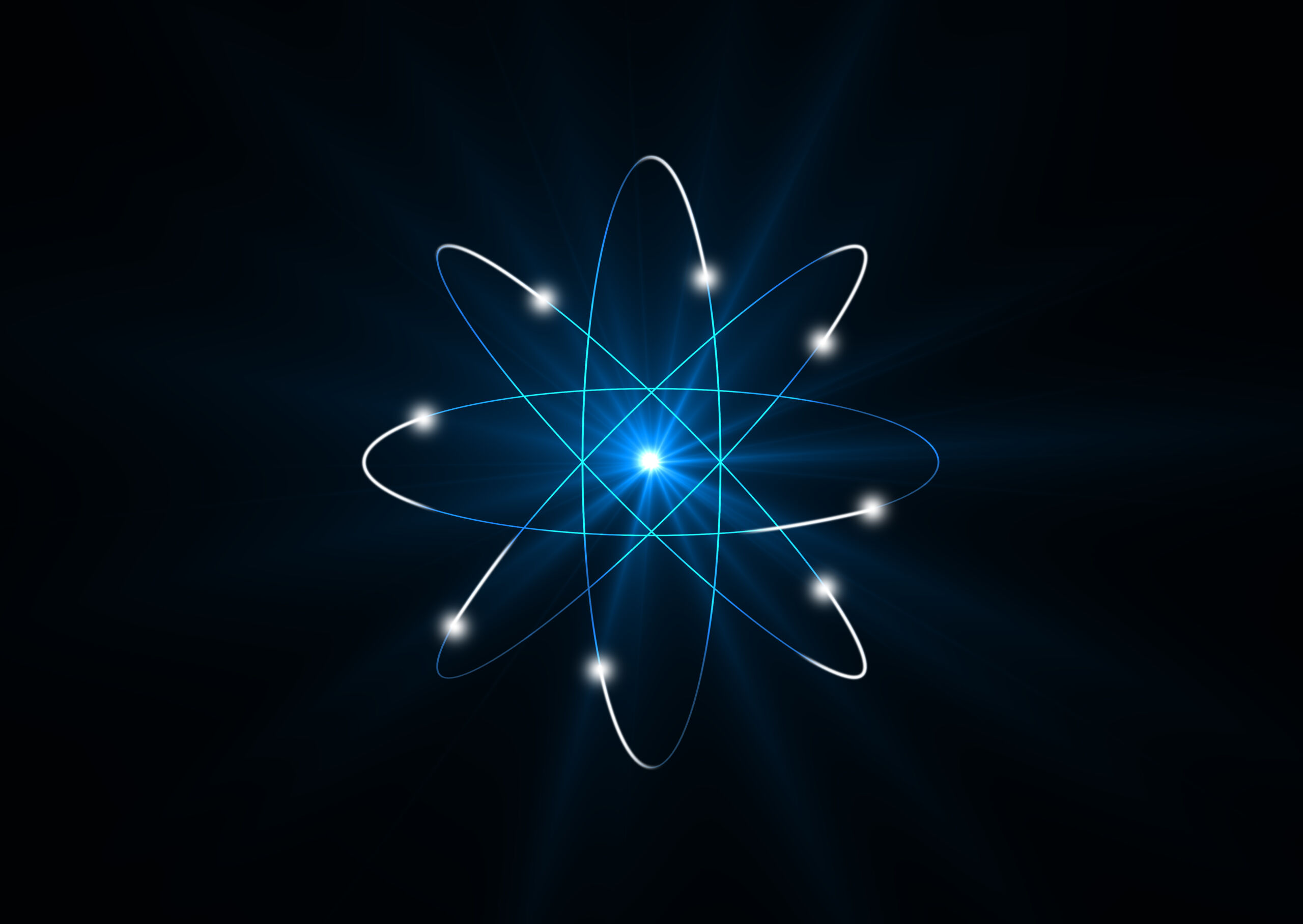 Abstract technology circles with global connection lines. Energy recycle symbol graphic design on black background. 3d illustration